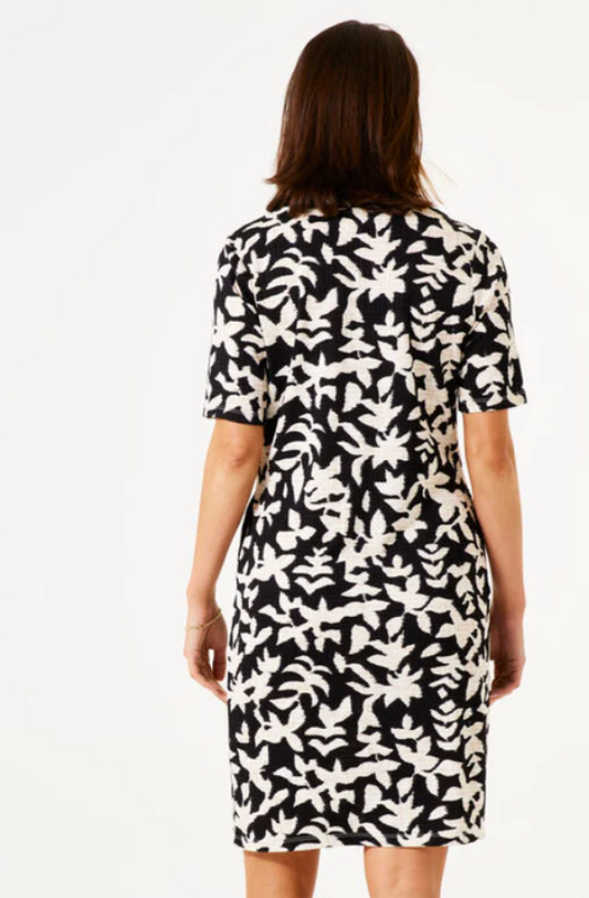 GARCIA V-NECK DRESS - BLACK - B50084-60