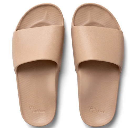 ARCHIES FOOTWEAR SLIDES - TAN