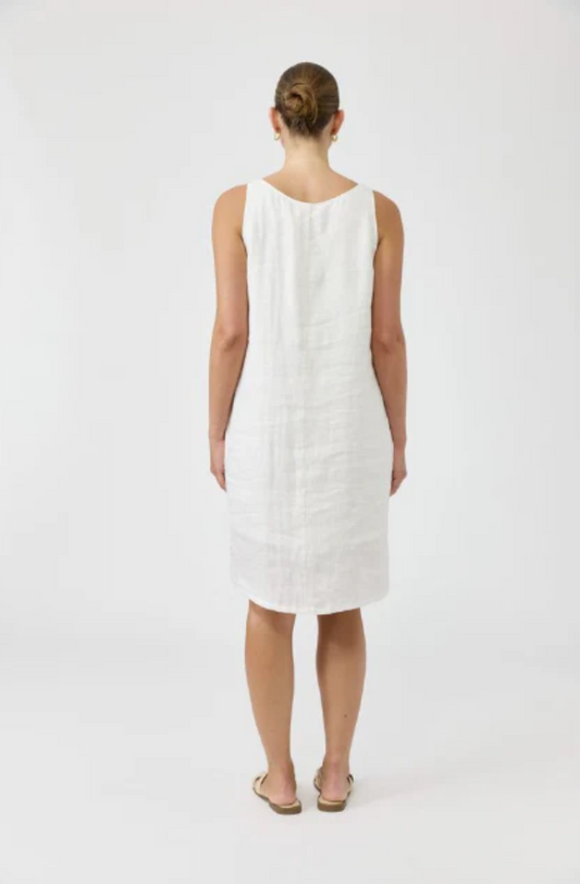 EB & IVE STUDIO MIDI DRESS - SALT - 2495002