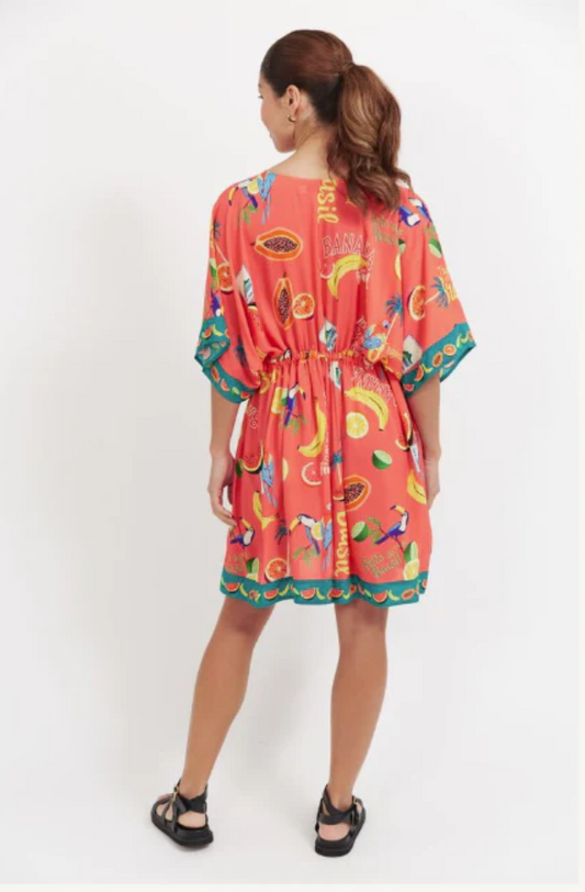 HAVEN CABANA DRESS - BRASIL CORAL - 7810002