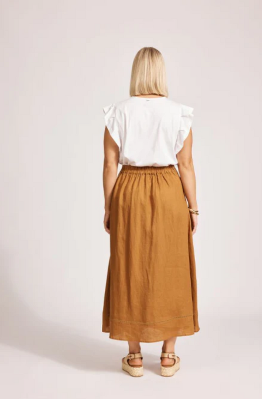 EB & IVE MIRAMAR MAXI SKIRT - CARAMEL - 2594722