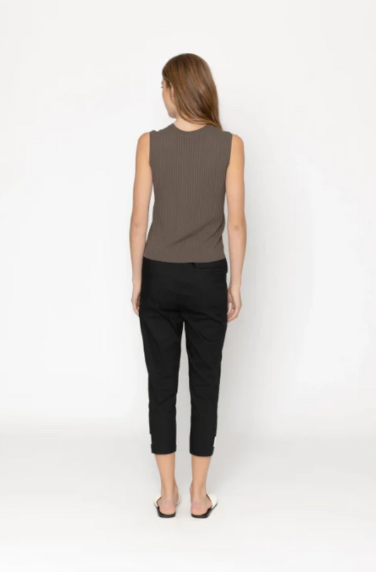 TWO BY TWO CASSIA TOP - COFFEE - KN1003