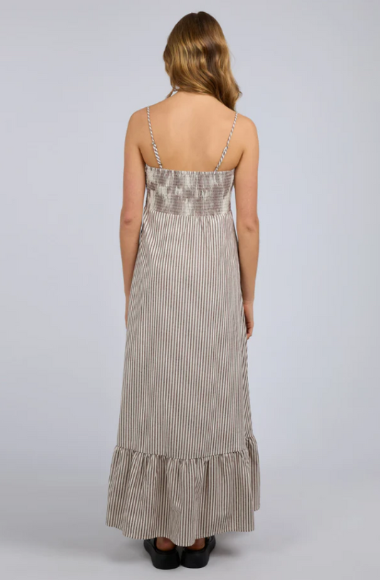 SILENT THEORY SUNDAY MAXI DRESS - CHOCOLATE - 60X5385.CHOC