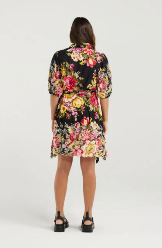 NMBR ROSE MARINA DRESS - HIBISCUS - NR0026-3