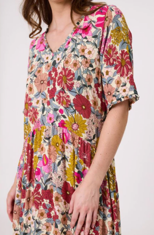 LEMON TREE DESIGN - MARISSA DRESS - GARDEN PRINT