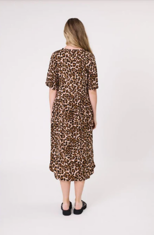 LEMON TREE DESIGN - LEONA DRESS - LEOPARD PRINT