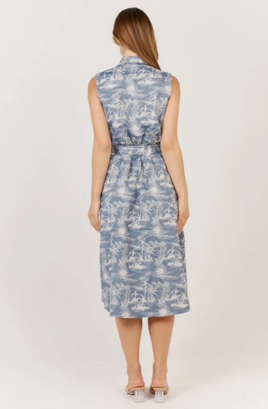 FATE + BECKER ZANZABAR DRESS - REED BLUE