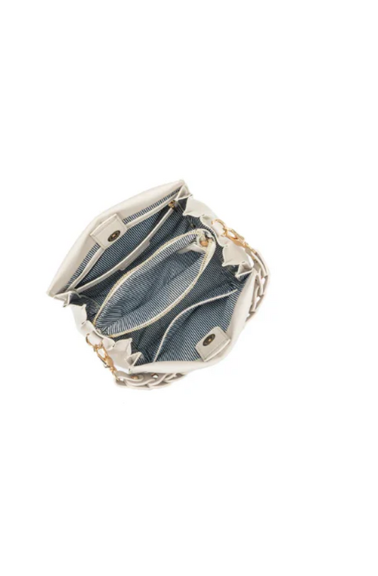 BLACK CAVIAR LUA CROSSBODY BAG - OATMEAL