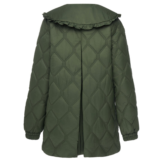 MOKE NZ TESS QUILT COAT - OLIVE GREEN
