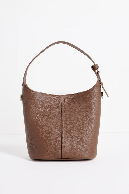 AMONG THE BRAVE VALENCIA MINI TOTE BAG - BROWN