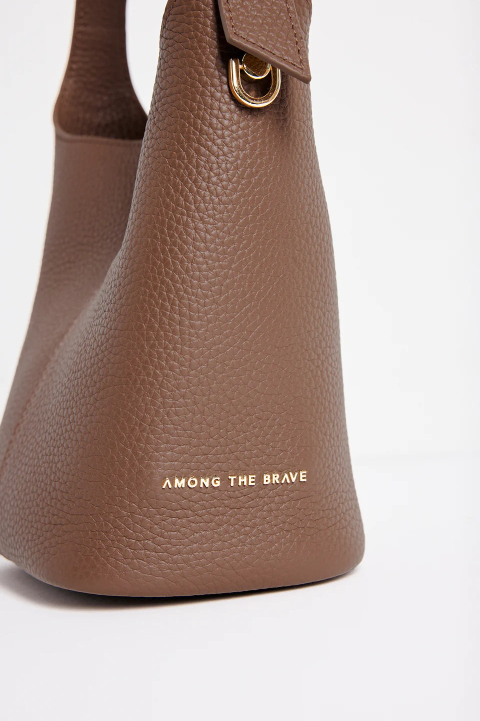 AMONG THE BRAVE VALENCIA MINI TOTE BAG - BROWN