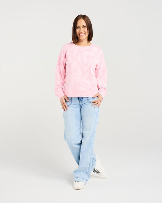 ZAFINA VERONA JUMPER - PINK HEARTS
