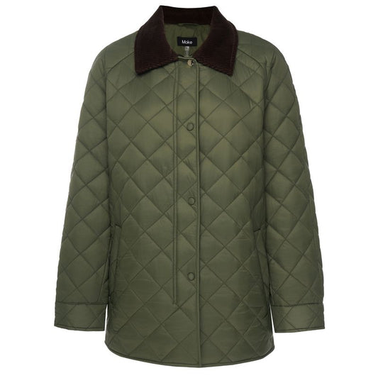 MOKE NZ DAISY QUILT JACKET - OLIVE GREEN