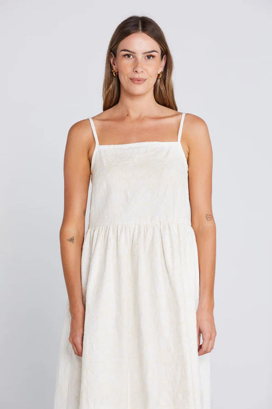 THING THING ZIGGLE DRESS - CREAMY DAISY