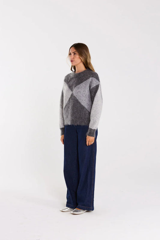 THING THING ASTRID JUMPER - GREYSCALE