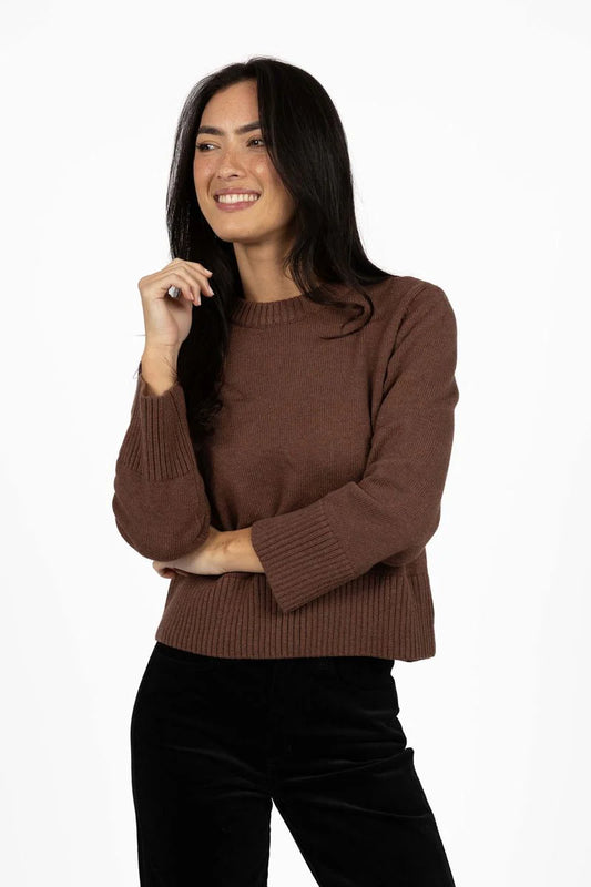 HUMIDITY LIFESTYLE REXIE JUMPER - MOCHA