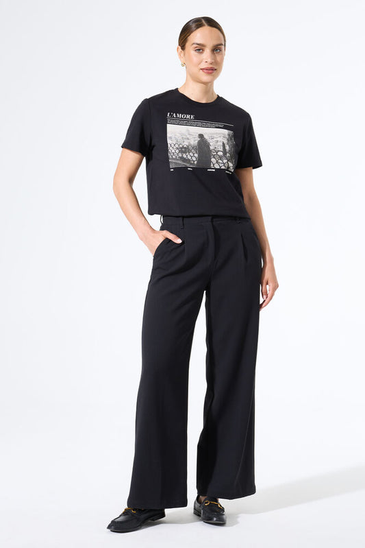 GARCIA L'AMORE TEE SHIRT - BLACK