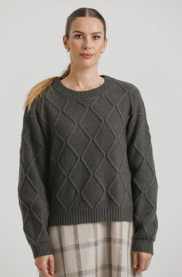 THING THING SHACKLE JUMPER - CHARCOAL - TTW2317 01