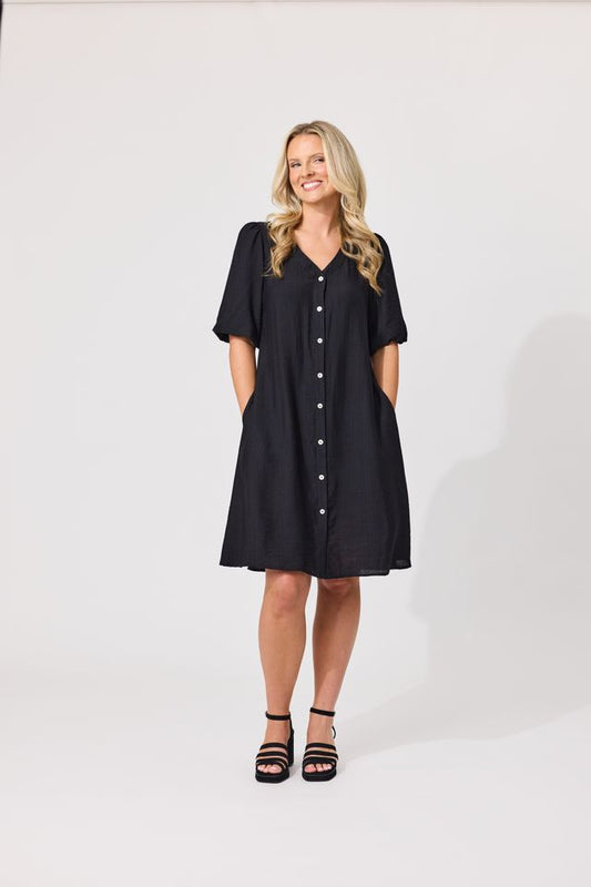 LEMON TREE DESIGN - RICO DRESS - BLACK