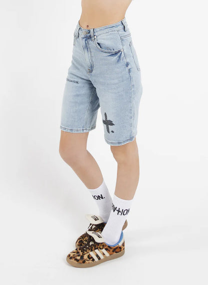 FEDERATION TAKE IT EASY SHORT - TRIO - WASHED BLUE