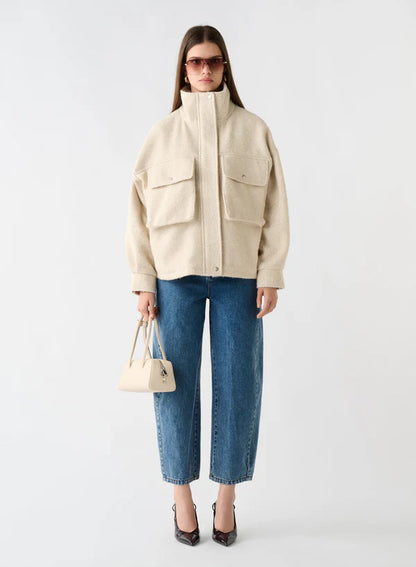 ESMAEE GETAWAY JACKET - CREAM
