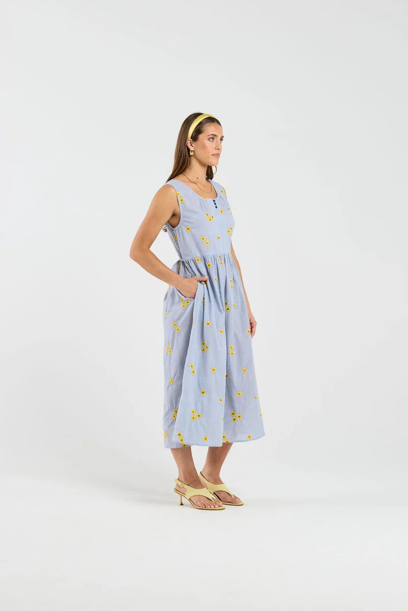 THING THING CASSANDRA DRESS - SUNSTRIPE