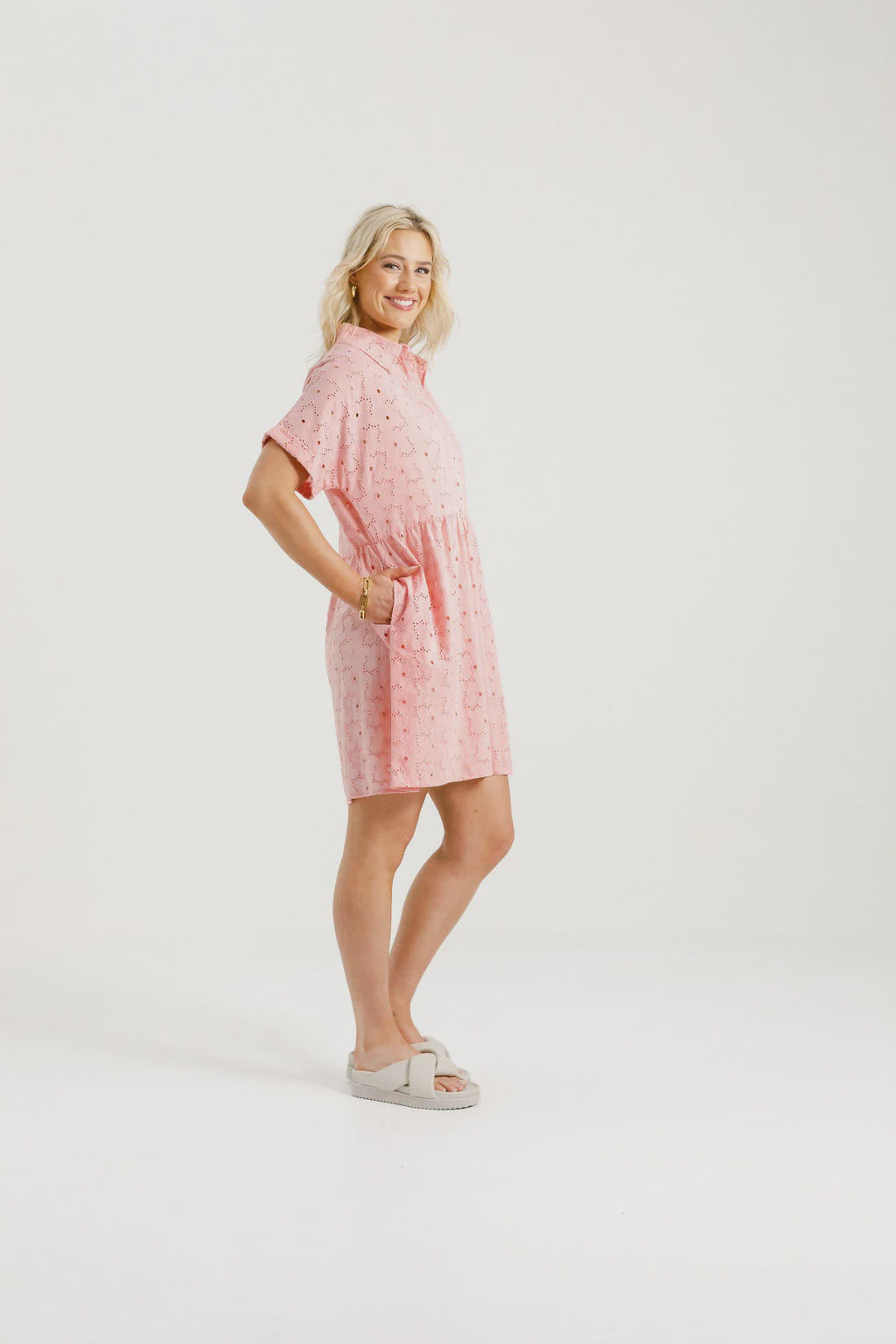 HOME-LEE LOLO DRESS - PINK BLOOMS