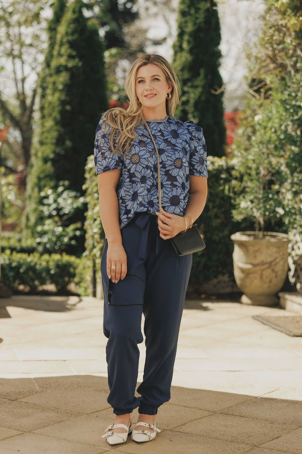 HOME-LEE THEA TOP - BLUEBELL