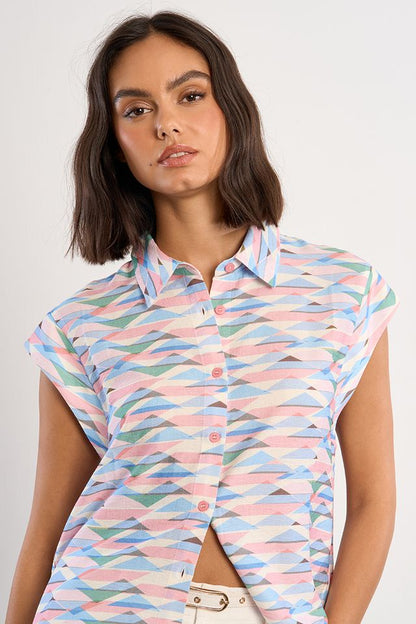 LILI SIDONIO WOVEN SHIRT - MULTICO VAA