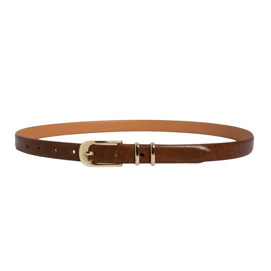 LOOP LEATHER BELT SOPHIA - TAN