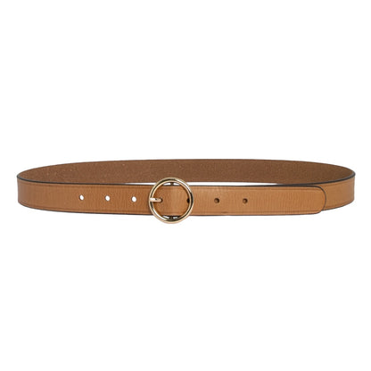 LOOP LEATHER BELT LEAH - NATURAL