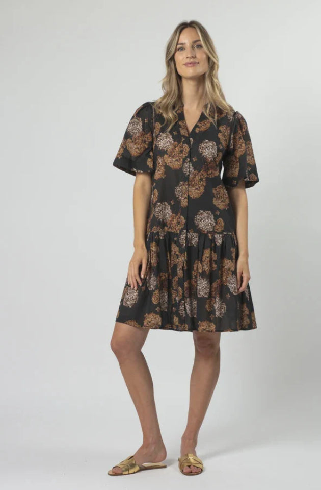 STELLA & GEMMA LENA DRESS - DRIED HYDRANGEAS - SG24SS279