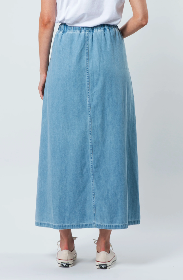 STELLA & GEMMA INGRID SKIRT - LIGHT BLUE WASH - ES24SS159