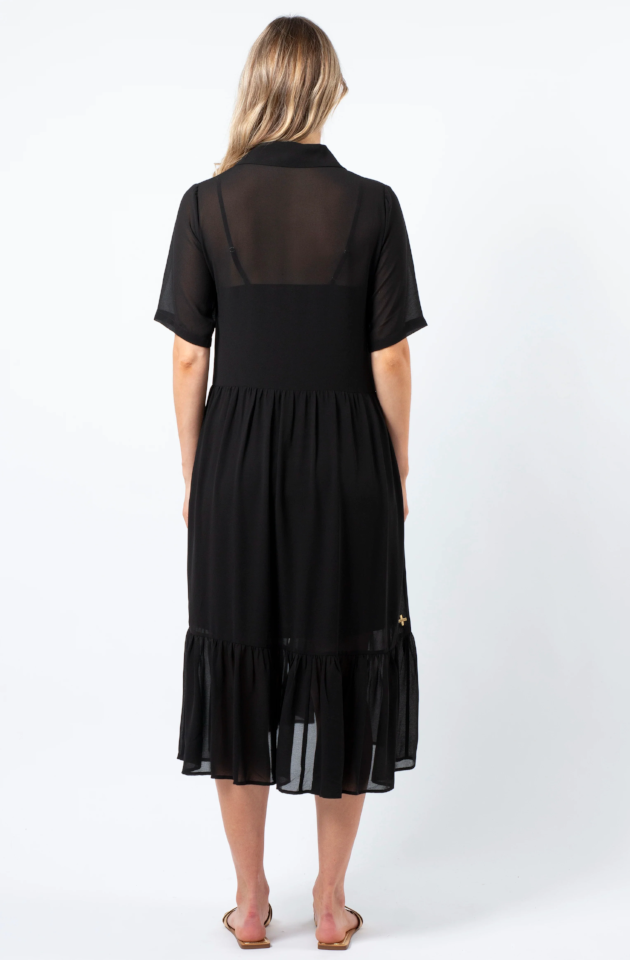 STELLA & GEMMA MACY DRESS - BLACK - SG24SS422