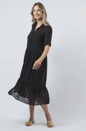 STELLA & GEMMA MACY DRESS - BLACK - SG24SS422