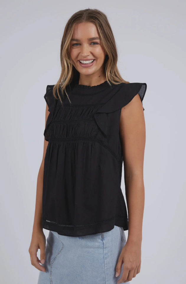 FOXWOOD FREYA TOP - BLACK - 5522011.BLK