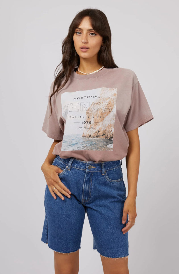 ALL ABOUT EVE GENOA O/S TEE - FAWN - 6447621.FAWN