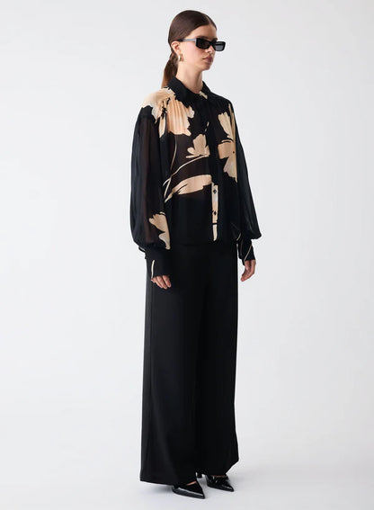 ESMAEE COMPOSITION SHIRT - BLACK PRINT