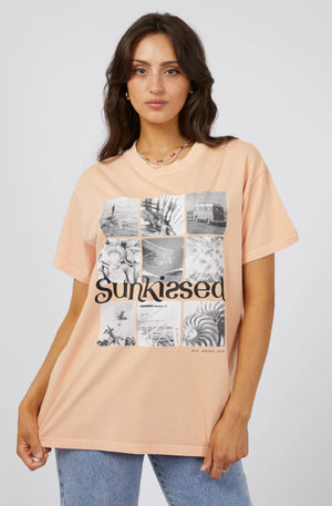 ALL ABOUT EVE SUN KISSED STANDARD TEE - PEACH - 6448338.PEAC