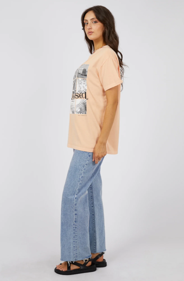 ALL ABOUT EVE SUN KISSED STANDARD TEE - PEACH - 6448338.PEAC