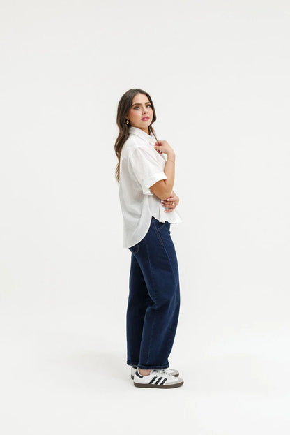 HOME-LEE RUBY SHIRT - WHITE FLORA