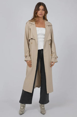 ALL ABOUT EVE TOLEDO TRENCH COAT - BLONE - 6457326.BONE