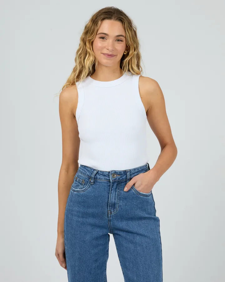 SILENT THEORY PIA TANK - WHITE