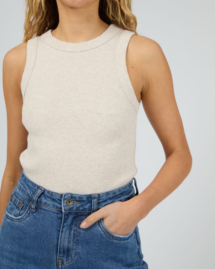 SILENT THEORY PIA TANK - OATMEAL