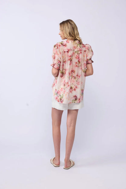 DRAMA THE LABEL RILEY BLOUSE - CARNATION