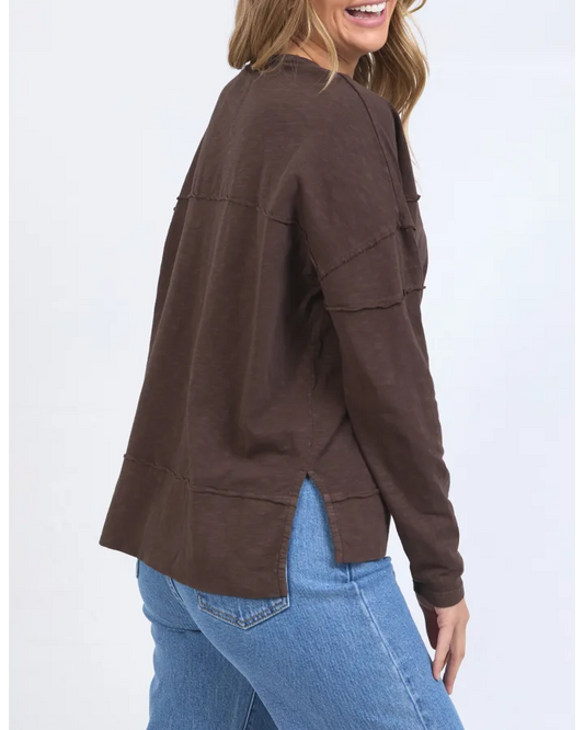 FOXWOOD JAYNE THROW ON TOP - COFFEE