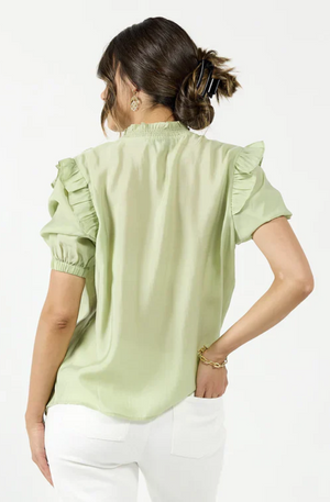 DRAMA THE LABEL BIANCA BLOUSE - SEEDLING - 1280