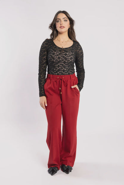 DRAMA THE LABEL LAKE PANT - WINE PONTI