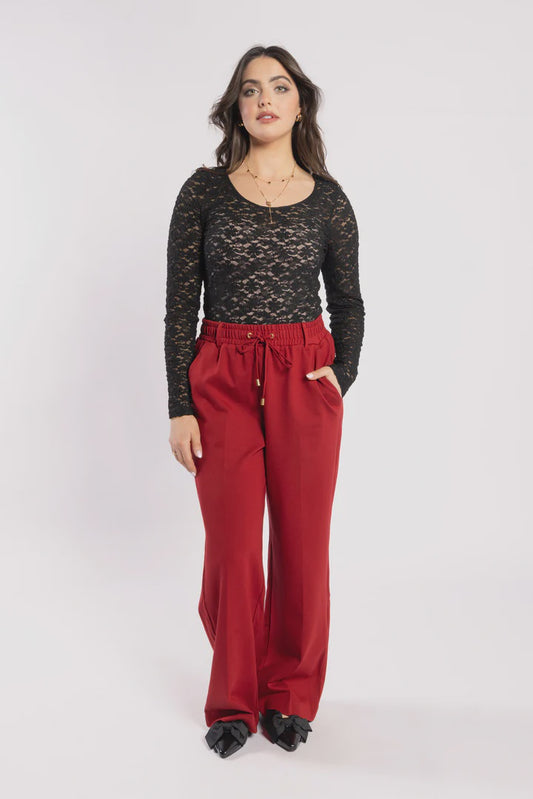 DRAMA THE LABEL LAKE PANT - WINE PONTI