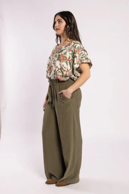 DRAMA THE LABEL COUP PANT - OLIVE